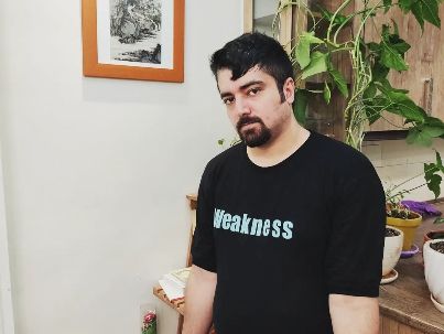 عکس شاعر سعید صادقی (بینا)